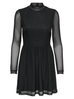 ONLERICA L/S HIGH NECK DRESS JRS NOOS black1