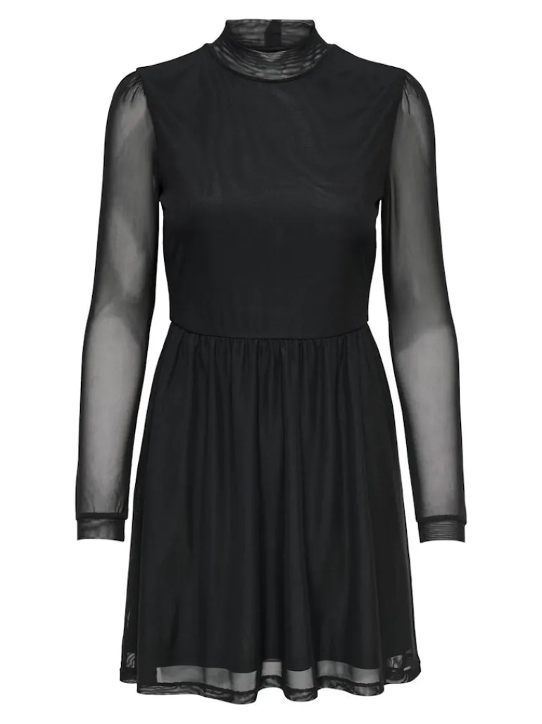 ONLERICA L/S HIGH NECK DRESS JRS NOOS black1