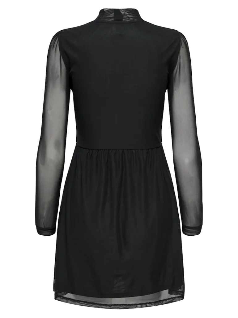 ONLERICA L/S HIGH NECK DRESS JRS NOOS black1
