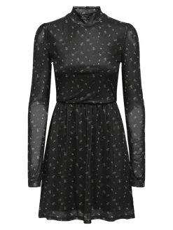 ONLERICA L/S HIGH NECK DRESS JRS NOOS black2