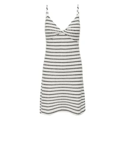 ONLEVA S/L STRIPE MINI DRESS CS JRS cloud dancer