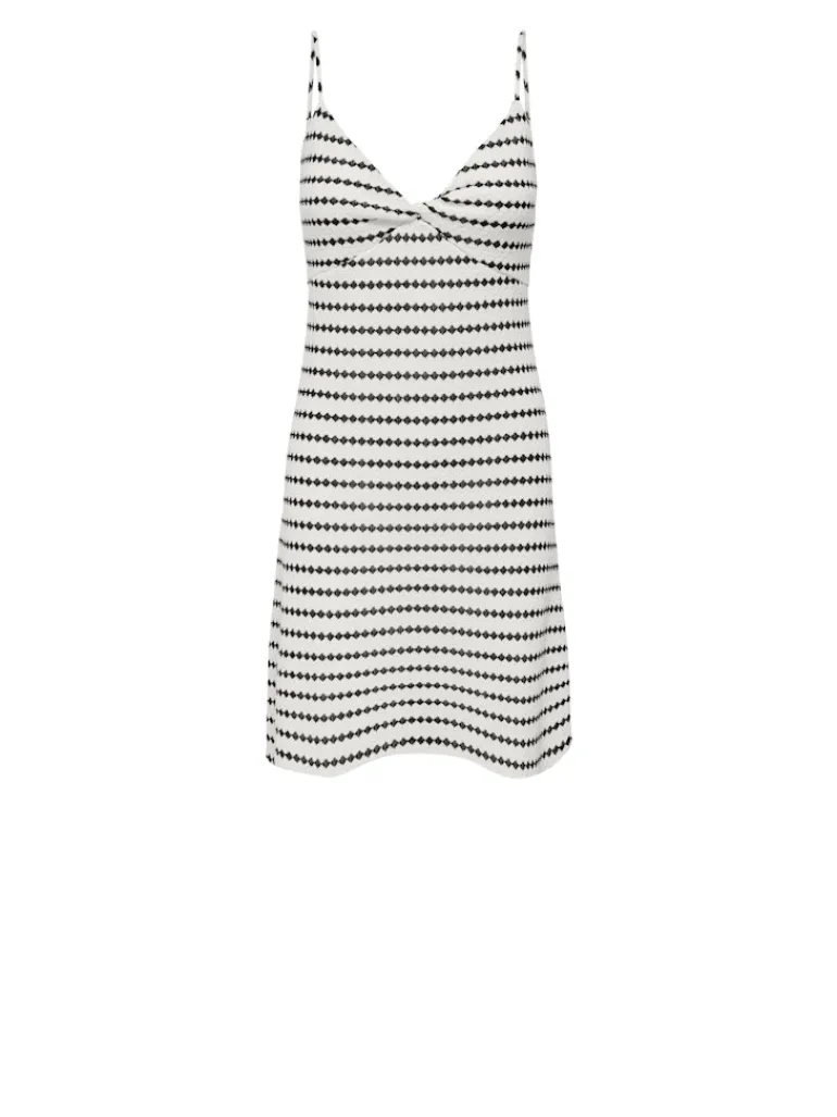 ONLEVA S/L STRIPE MINI DRESS CS JRS cloud dancer
