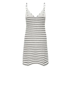ONLEVA S/L STRIPE MINI DRESS CS JRS cloud dancer