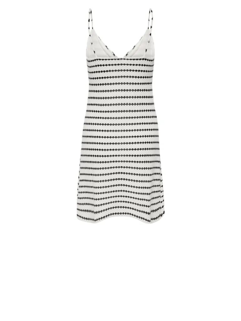 ONLEVA S/L STRIPE MINI DRESS CS JRS cloud dancer