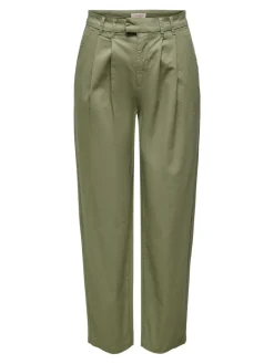 ONLEVELYN HW LOOSE PLEAT CHINO PNT aloe