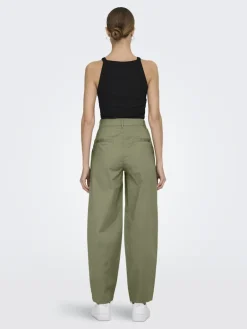 ONLEVELYN HW LOOSE PLEAT CHINO PNT aloe