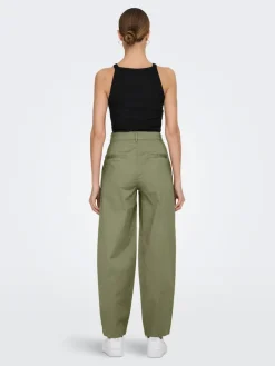 ONLEVELYN HW LOOSE PLEAT CHINO PNT aloe