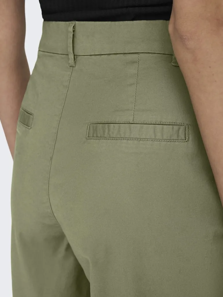 ONLEVELYN HW LOOSE PLEAT CHINO PNT aloe