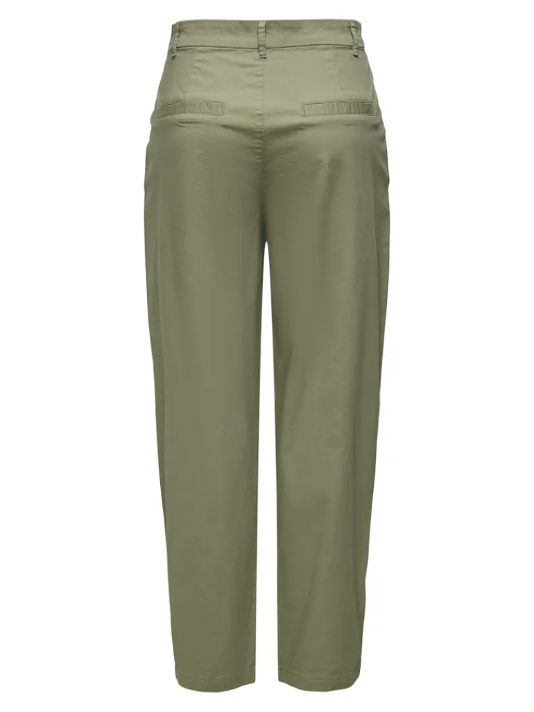 ONLEVELYN HW LOOSE PLEAT CHINO PNT aloe