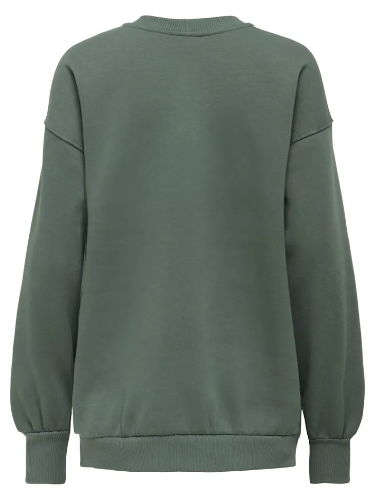 ONLEVISA L/S OVERSIZED O-NECK SWT balsam green