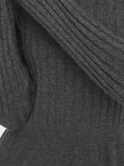 ONLFIA LS CABLE DRESS CS KNT dark grey melange