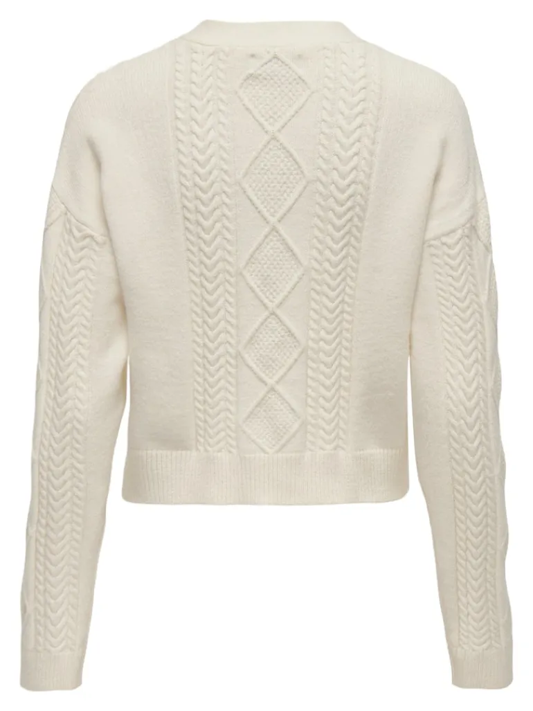 ONLFIA LS STRING CARDIGAN KNT NOOS whitecap gray