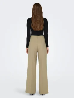 ONLFLAX HW STRAIGHT PANT TLR tannin