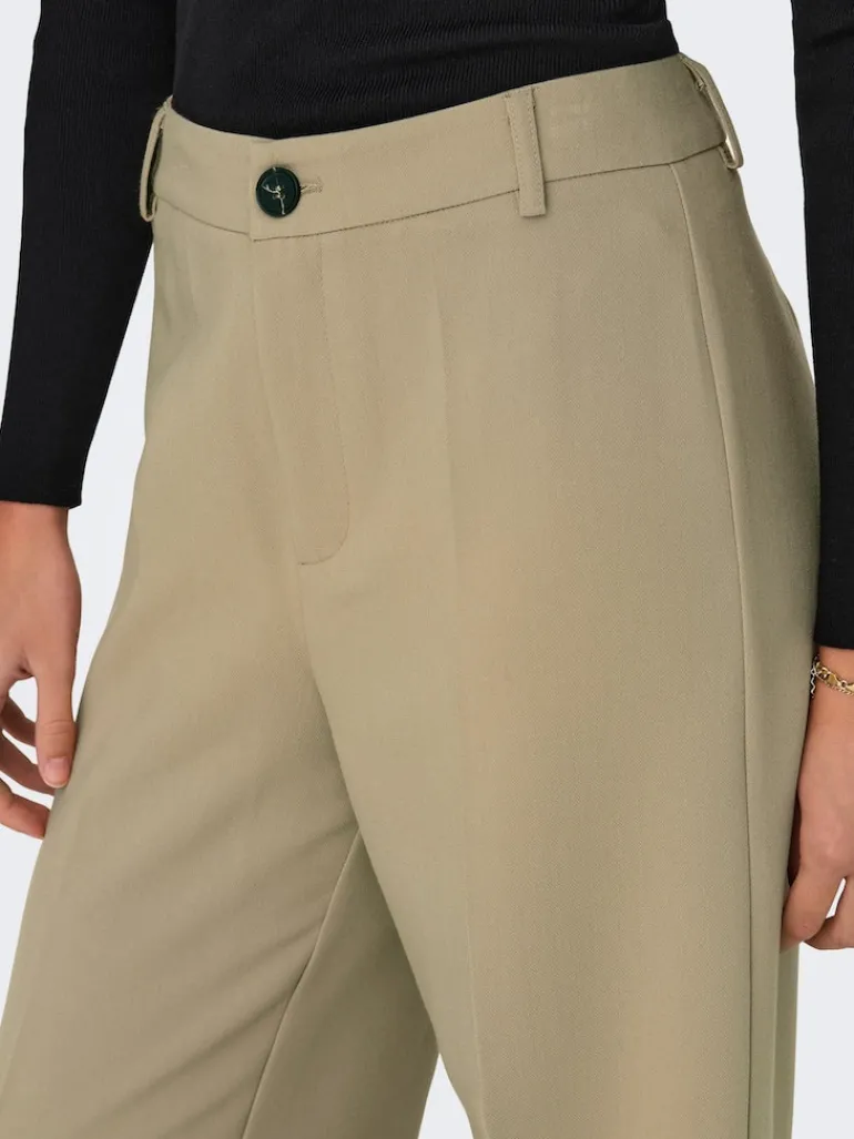 ONLFLAX HW STRAIGHT PANT TLR tannin