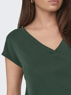 ONLFREE LIFE S/S MOD.V-NECK TOP JRS NOOS sycamore