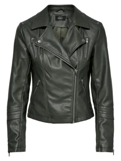 ONLGEMMA FAUX LEATHER BIKER OTW NOOS beluga