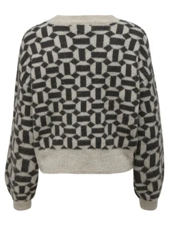 ONLGEO LIFE L/S PULLOVER KNT NOOS oatmeal