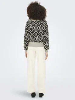 ONLGEO LIFE L/S PULLOVER KNT NOOS oatmeal