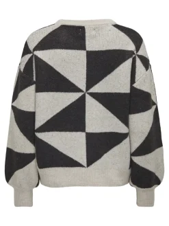ONLGEORGINA LIFE LS JQ O-NECK KNT oatmeal