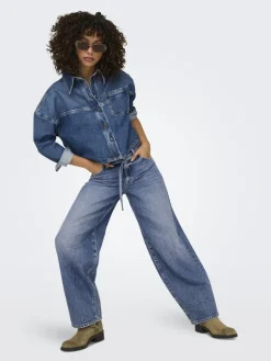ONLGIANNA MW STRAIGHT DNM DOT596 NOOS medium blue denim