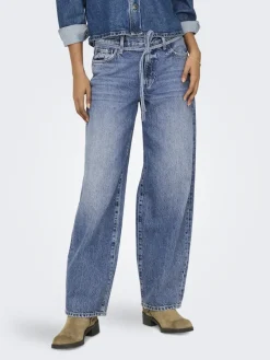 ONLGIANNA MW STRAIGHT DNM DOT596 NOOS medium blue denim