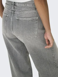 ONLGIANNA MW STRAIGHT DOT757 DNM NOOS medium grey denim