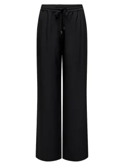 ONLGINNY HW WIDE PULL-UP PANT OY PNT black