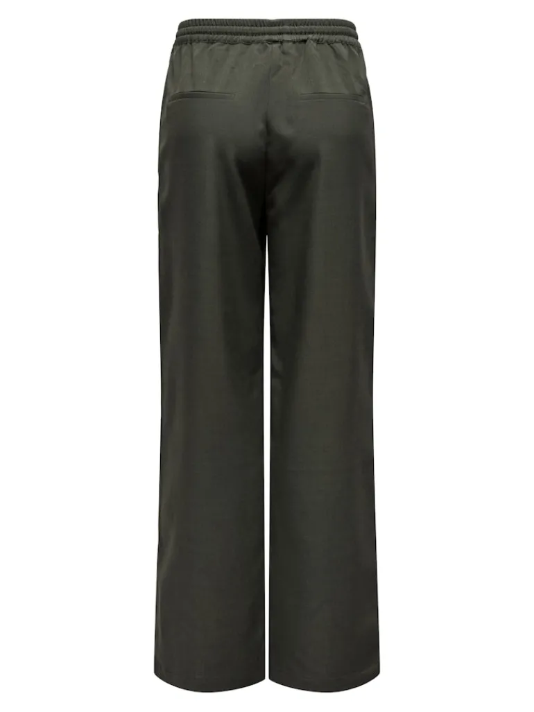 ONLGINNY HW WIDE PULL-UP PANT OY PNT black olive