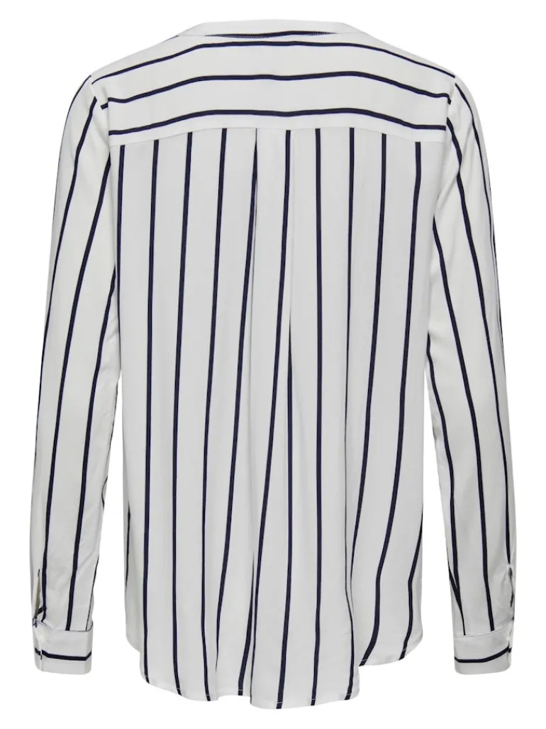 ONLGUSTA LIFE L/S SHIRT PTM cloud dancer-night sky ocean s