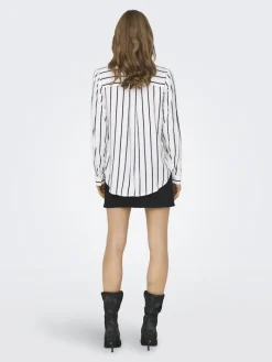 ONLGUSTA LIFE L/S SHIRT PTM cloud dancer-night sky ocean s
