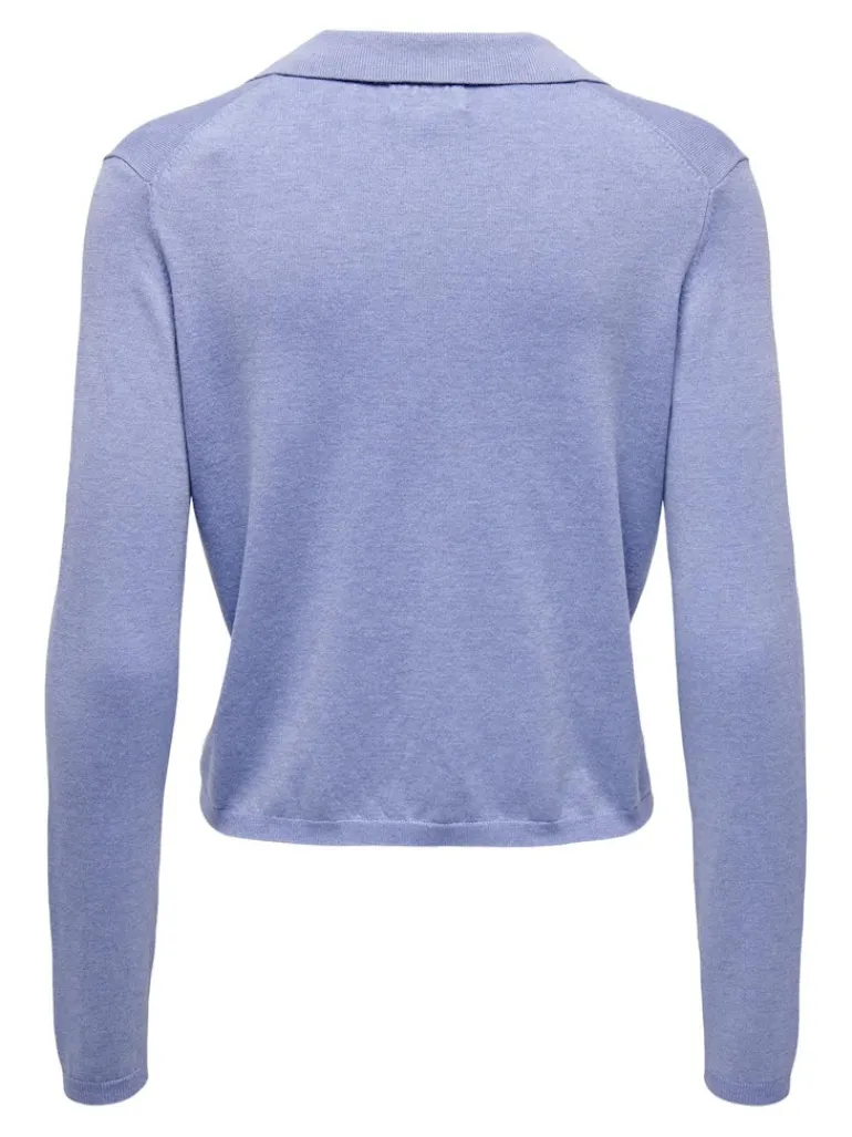 ONLHANNAH LIFE LS POLO NECK KNT grapemist-melange