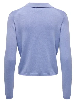 ONLHANNAH LIFE LS POLO NECK KNT grapemist-melange
