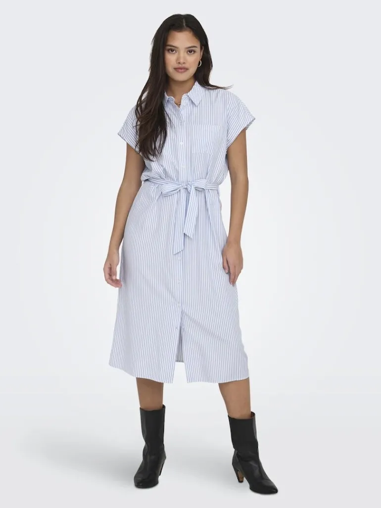 ONLHANNOVER SARAH SS POCKET DRESS cloud dancer