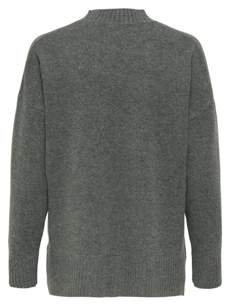 ONLHAZEL LS HIGHNECK OVERS RP KNT balsam green