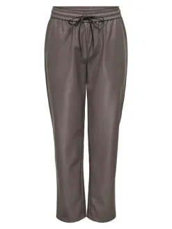ONLHERO MW FAUX LEATHER PULL-UP PANT PNT iron