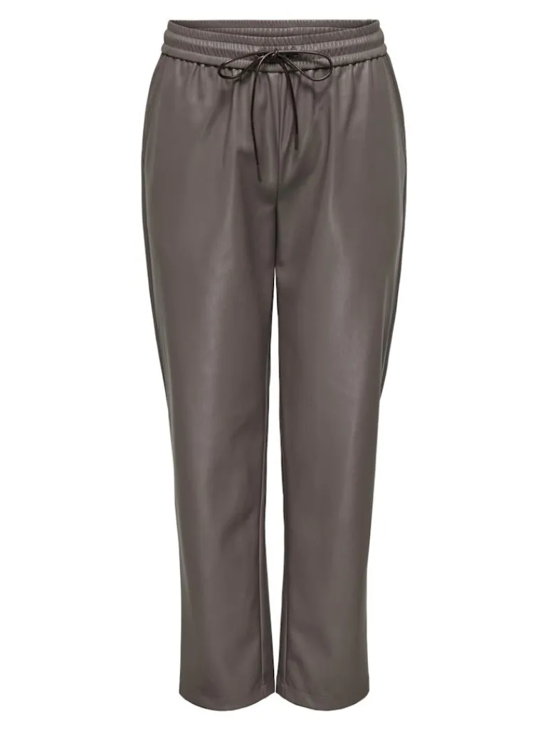 ONLHERO MW FAUX LEATHER PULL-UP PANT PNT iron