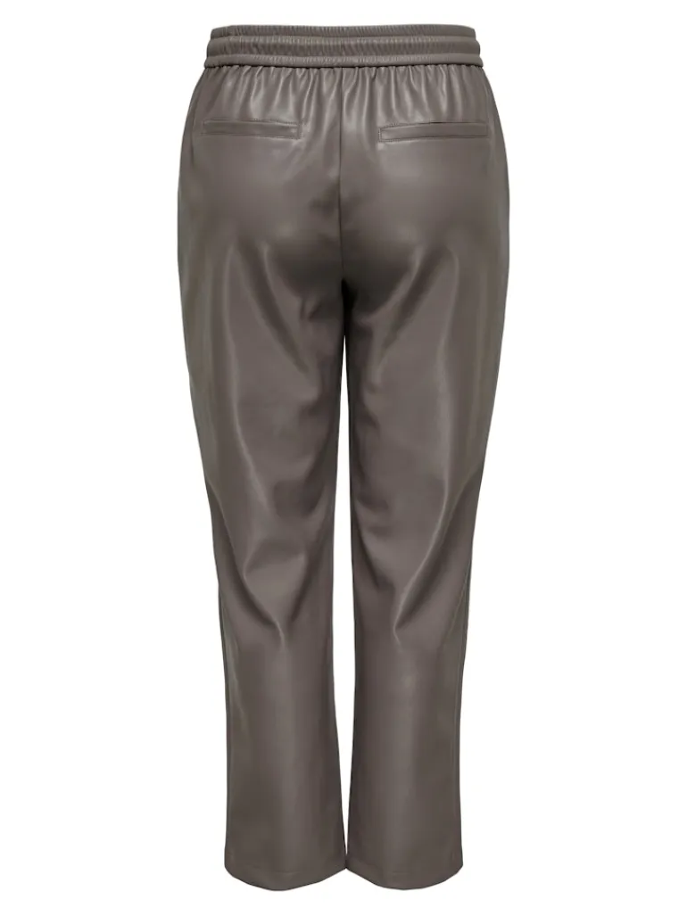 ONLHERO MW FAUX LEATHER PULL-UP PANT PNT iron