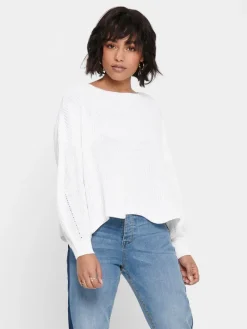 ONLHILDE L/S PULLOVER RP KNT cloud dancer