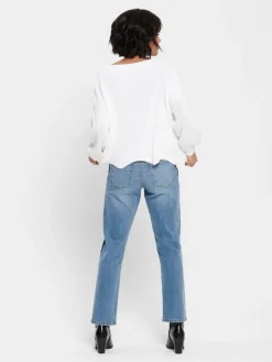 ONLHILDE L/S PULLOVER RP KNT cloud dancer