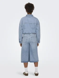 ONLHOPE HW CULOTTE DNM TAI light blue denim