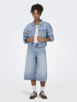 ONLHOPE HW CULOTTE DNM TAI light blue denim