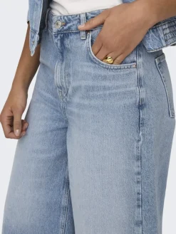 ONLHOPE HW CULOTTE DNM TAI light blue denim