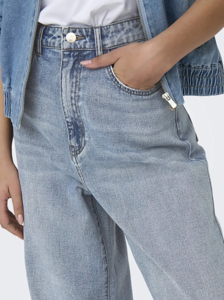 ONLHOPE HW WIDE DNM DNM SIJ BOX light blue denim