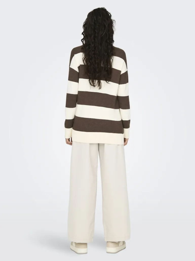 ONLIBI LS LONG ROLLNECK CC KNT chestnut
