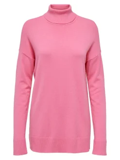 ONLIBI LS LONG ROLLNECK CC KNT azalea pink