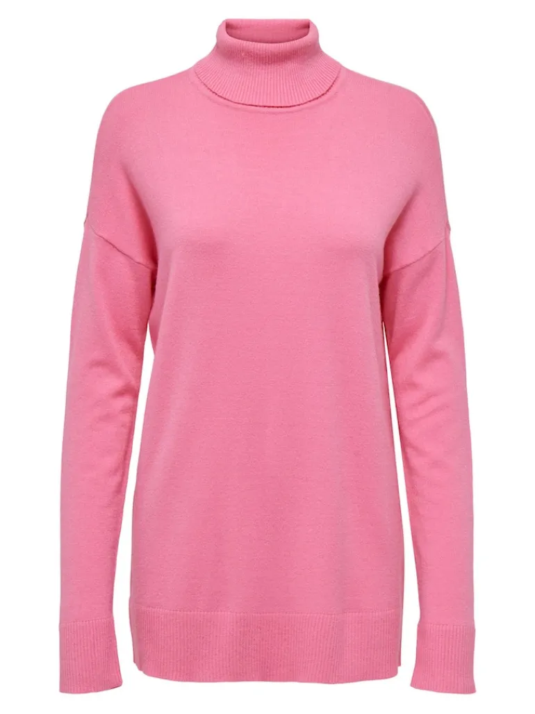 ONLIBI LS LONG ROLLNECK CC KNT azalea pink