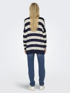 ONLIBI LS LOOSE O-NECK CC KNT maritime blue
