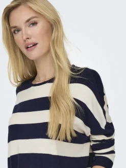ONLIBI LS LOOSE O-NECK CC KNT maritime blue