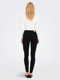 ONLICONIC HW SK LONG ANK DNM NOOS black denim