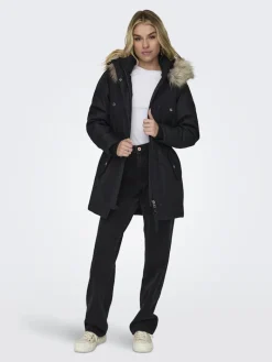 ONLIRIS FUR WINTER PARKA LIFE CC OTW black